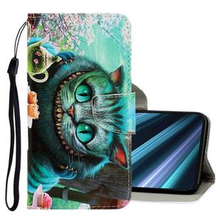 For Sony Xperia XZ4 3D Colored Drawing Horizontal Flip PU Leather Case with Holder & Card Slots & Wallet(Green Eyes)