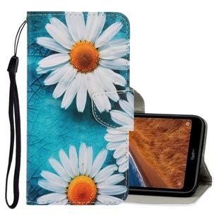 For Xiaomi Redmi 7A 3D Colored Drawing Horizontal Flip PU Leather Case with Holder & Card Slots & Wallet(Chrysanthemum)