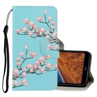 For Xiaomi Redmi 7A 3D Colored Drawing Horizontal Flip PU Leather Case with Holder & Card Slots & Wallet(Magnolia)