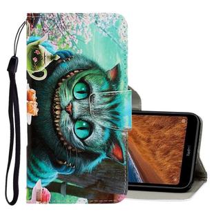 For Xiaomi Redmi 7A 3D Colored Drawing Horizontal Flip PU Leather Case with Holder & Card Slots & Wallet(Green Eyes)