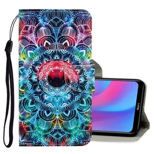 For Xiaomi Redmi 8A 3D Colored Drawing Horizontal Flip PU Leather Case with Holder & Card Slots & Wallet(Mandala)