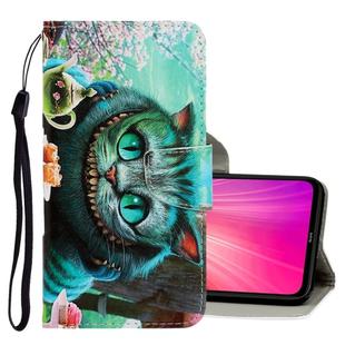For Xiaomi Redmi Note 8 Pro 3D Colored Drawing Horizontal Flip PU Leather Case with Holder & Card Slots & Wallet(Green Eyes)