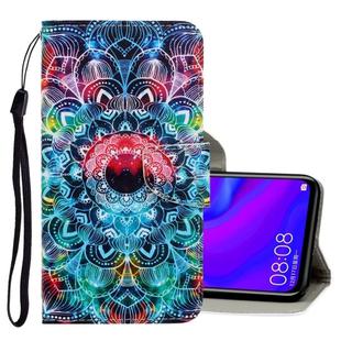 For Huawei Mate 30 Lite 3D Colored Drawing Horizontal Flip PU Leather Case with Holder & Card Slots & Wallet(Mandala)