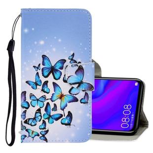 For Huawei Mate 30 Lite 3D Colored Drawing Horizontal Flip PU Leather Case with Holder & Card Slots & Wallet(Multiple Butterflies)
