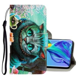 For Huawei Mate 30 Pro 3D Colored Drawing Horizontal Flip PU Leather Case with Holder & Card Slots & Wallet(Green Eyes)
