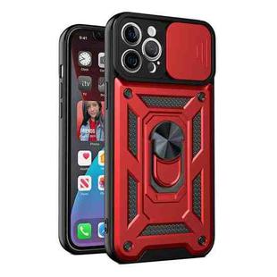 For iPhone 13 Sliding Camera Cover Design Precise Hole TPU+PC Protective Case(Red)
