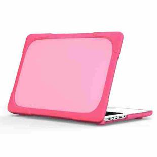 For MacBook Air 13.3 inch A1932 (2018) TPU + PC Two Color Laptop Protective Case(Rose Red)