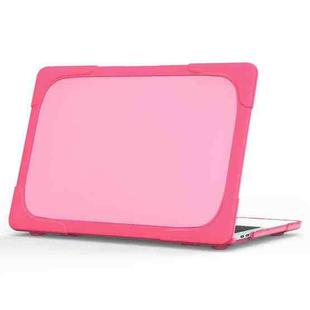 For MacBook Pro 13.3 inch with Touch Bar (A2159 / A1989) TPU + PC Two Color Laptop Protective Case(Rose Red)