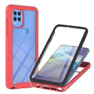 For Motorola Moto G Stylus 2021 5G Starry Sky Solid Color Series Shockproof PC + TPU Protective Case with PET Film(Red)