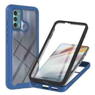 For Motorola Moto G60 Starry Sky Solid Color Series Shockproof PC + TPU Protective Case with PET Film(Royal Blue)