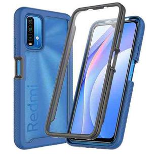 For Xiaomi Poco M3 / Note 9 4G Starry Sky Full Body Hybrid Shockproof Phone Case(Blue)
