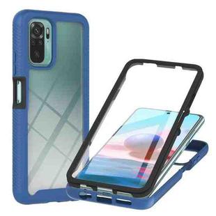 For Xiaomi Redmi Note 10 Starry Sky Full Body Hybrid Shockproof Phone Case(Blue)