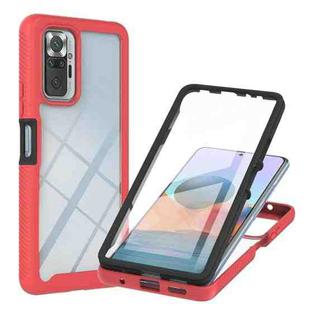 For Xiaomi Redmi Note 10 Pro Starry Sky Full Body Hybrid Shockproof Phone Case(Red)