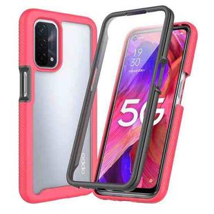 For OPPO A54 5G / A74 5G / A93 5G / OnePlus Nord N200 5G Starry Sky Full Body Hybrid Shockproof Phone Case(Red)