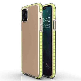 For iPhone 11 Pro TPU Two-color Drop-proof Protective Case(Lemon Yellow)