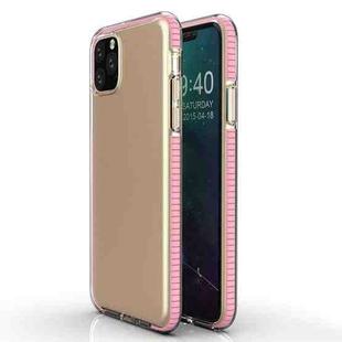 For iPhone 11 Pro TPU Two-color Drop-proof Protective Case(Girl Pink)