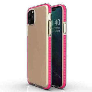 For iPhone 11 Pro TPU Two-color Drop-proof Protective Case(Rose Red)