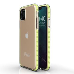 For iPhone 11 Pro Max TPU Two-color Drop-proof Protective Case(Lemon Yellow)