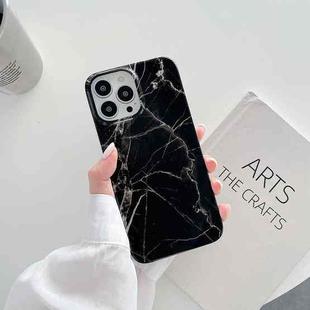 Marble Pattern TPU Shockproof Protective Case For iPhone 13(Black Cloud)