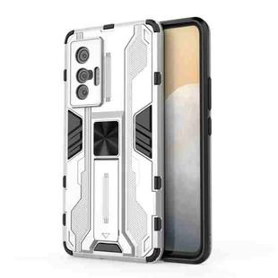 For vivo X70 Supersonic PC + TPU Shock-proof Protective Case with Holder(Silver)
