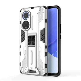 For Huawei nova 9 Supersonic PC + TPU Shock-proof Protective Case with Holder(Silver)