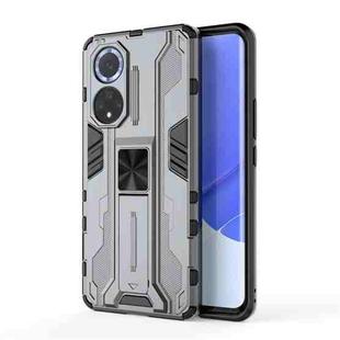 For Huawei nova 9 Supersonic PC + TPU Shock-proof Protective Case with Holder(Grey)