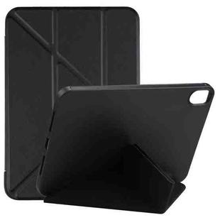 For iPad mini 6 TPU Horizontal Deformation Flip Leather Tablet Case with Holder(Black)