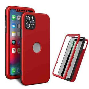 360 Degrees Full Package PC + TPU Combination Case For iPhone 13 Pro(Black+Red)