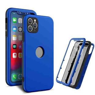 360 Degrees Full Package PC + TPU Combination Case For iPhone 11 Pro(Black+Dark Blue)