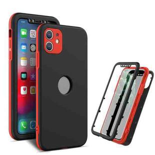 360 Degrees Full Package PC + TPU Combination Case For iPhone 11(Red+Black)