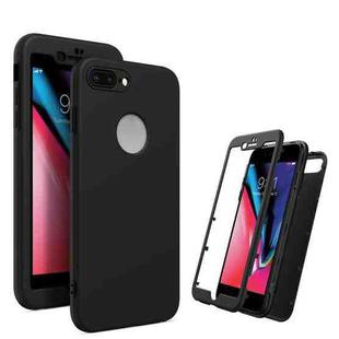 360 Degrees Full Package PC + TPU Combination Case For iPhone 8 Plus & 7 Plus(Black+Black)