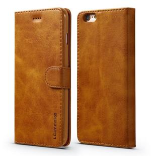 For iPhone 6 / 6s LC.IMEEKE Calf Texture Horizontal Flip Leather Case, with Holder & Card Slots & Wallet(Yellow)