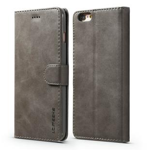For iPhone 6 / 6s LC.IMEEKE Calf Texture Horizontal Flip Leather Case, with Holder & Card Slots & Wallet(Grey)