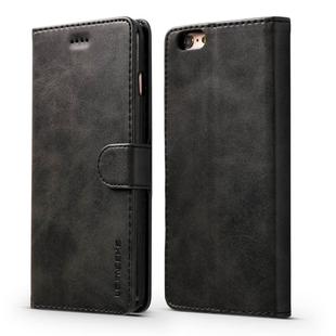 For iPhone 6 Plus / 6s Plus LC.IMEEKE Calf Texture Horizontal Flip Leather Case, with Holder & Card Slots & Wallet(Black)