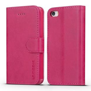 For iPhone 11 For iPhone 5 LC.IMEEKE Calf Texture Horizontal Flip Leather Case, with Holder & Card Slots & Wallet(Red)
