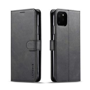 For iPhone 11 Pro Max LC.IMEEKE Calf Texture Horizontal Flip Leather Case, with Holder & Card Slots & Wallet(Black)