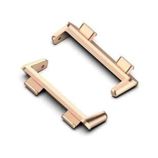 For OPPO Watch 2 42mm 1 Pair Metal Watch Band Connector(Rose Gold)