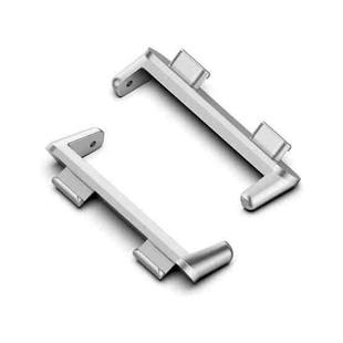 For OPPO Watch 2 46mm 1 Pair Metal Watch Band Connector(Silver)