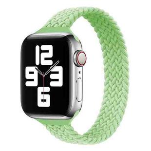 Small Waist Single Loop Nylon Braid Watch Band For Apple Watch Ultra 49mm / Series 8&7 45mm / SE 2&6&SE&5&4 44mm / 3&2&1 42mm, Size:L 165mm(Pistachio)