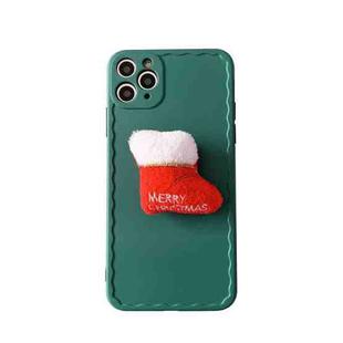 Christmas Wave Shockproof TPU Protective Case For iPhone 13 Pro(Christmas Socks)