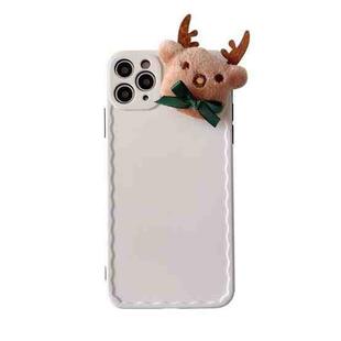 Christmas Wave Shockproof TPU Protective Case For iPhone 12(Wapiti)