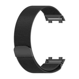 For OPPO Watch 2 46mm Milan Metal Watch Band(Black)