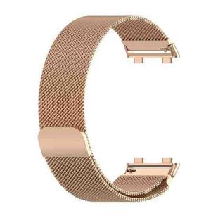 For OPPO Watch 2 46mm Milan Metal Watch Band(Rose Gold)