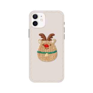 knitting Christmas Pattern Wave TPU Case For iPhone 13(Wapiti)