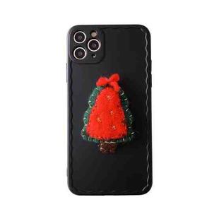 Christmas Tree Wave Shockproof TPU Protective Case For iPhone 12 Pro(Black)