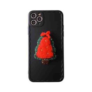 Christmas Tree Wave Shockproof TPU Protective Case For iPhone 12(Black)