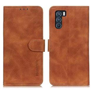 For OPPO K9 Pro KHAZNEH Retro Texture PU + TPU Horizontal Flip Leather Case with Holder & Card Slots & Wallet(Brown)