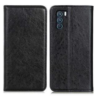 For OPPO K9 Pro Magnetic Crazy Horse Texture Horizontal Flip Leather Case with Holder & Card Slots & Wallet(Black)