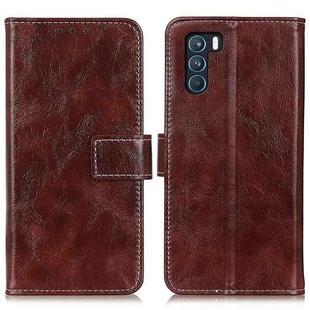 For OPPO K9 Pro Retro Crazy Horse Texture Horizontal Flip Leather Case with Holder & Card Slots & Photo Frame & Wallet(Brown)