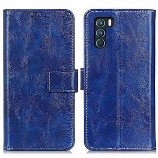 For OPPO K9 Pro Retro Crazy Horse Texture Horizontal Flip Leather Case with Holder & Card Slots & Photo Frame & Wallet(Blue)